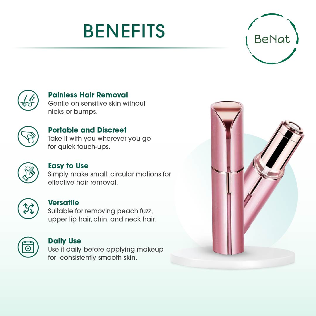 Effortless Beauty Kit – Painless Electric Facial Hair Remover