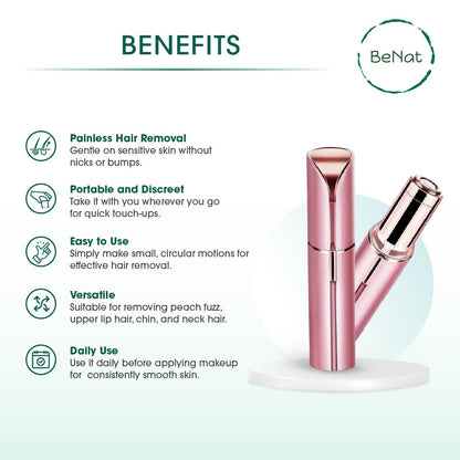 Effortless Beauty Kit – Painless Electric Facial Hair Remover