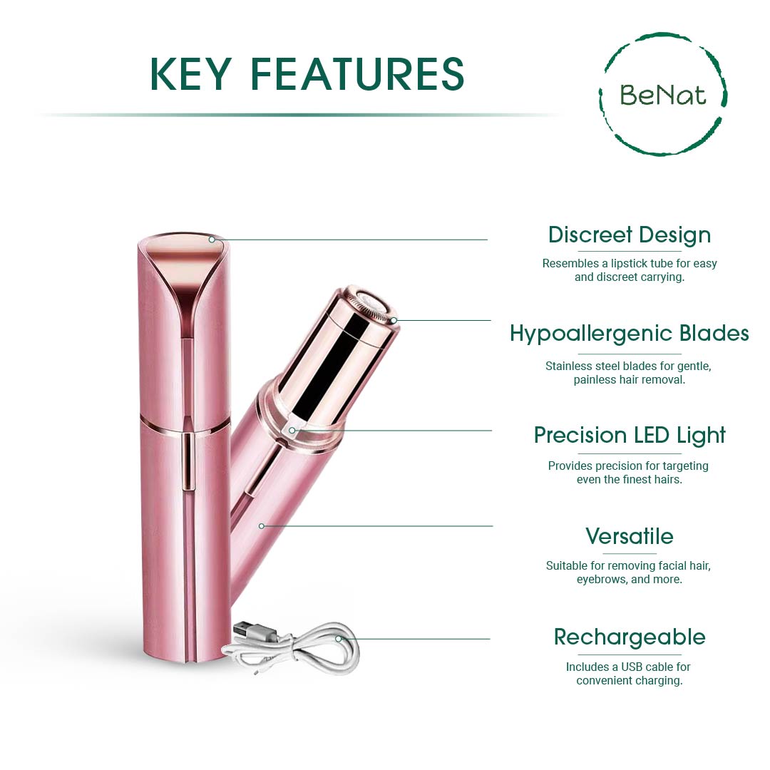 Effortless Beauty Kit – Painless Electric Facial Hair Remover