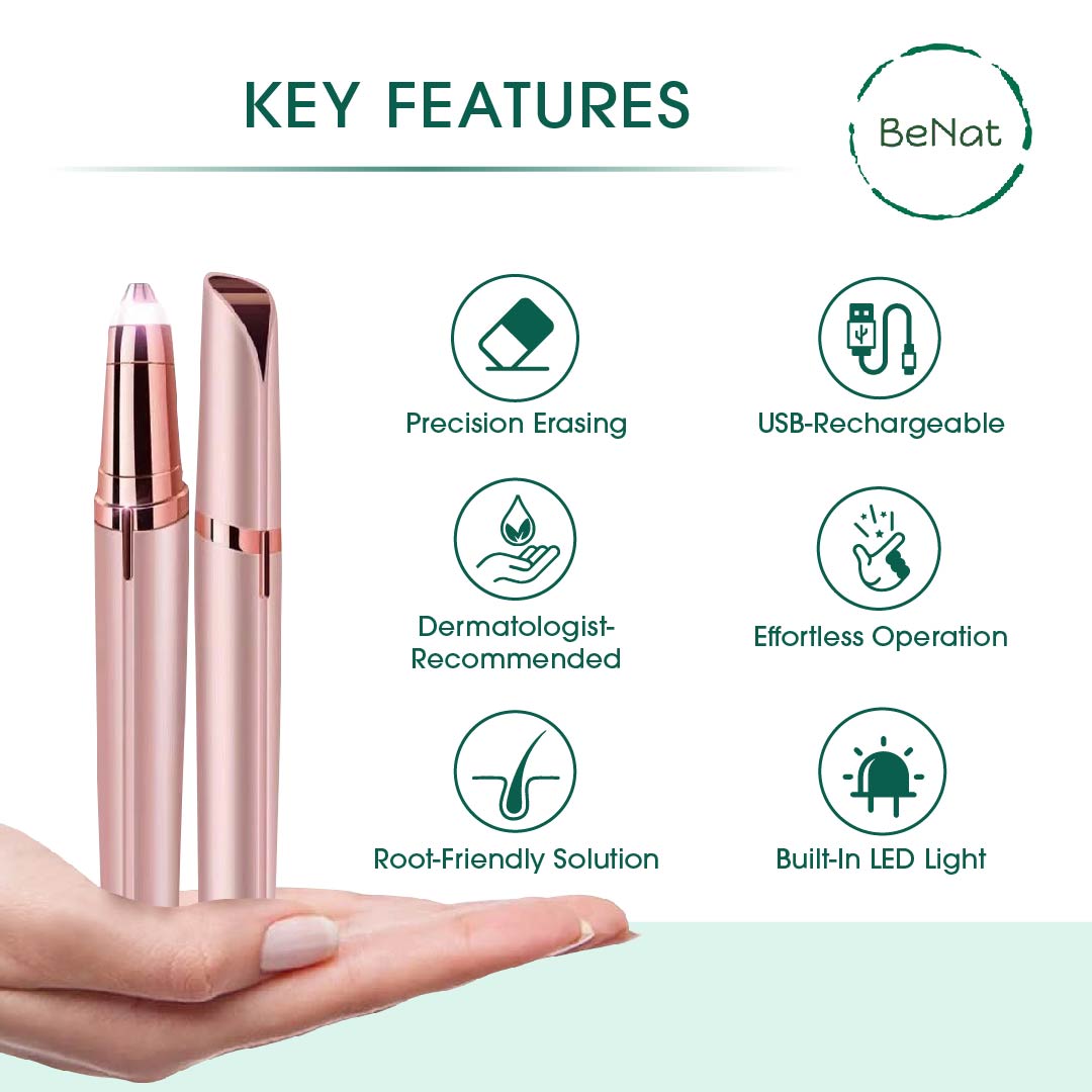 Effortless Beauty Kit – Painless Electric Facial Hair Remover